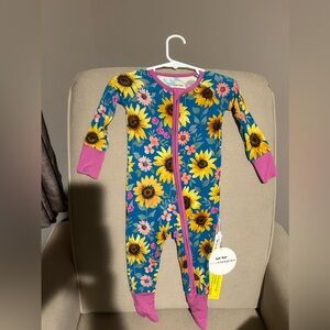 Sunflower Fields Little Sleepies Zippy 6-12 months